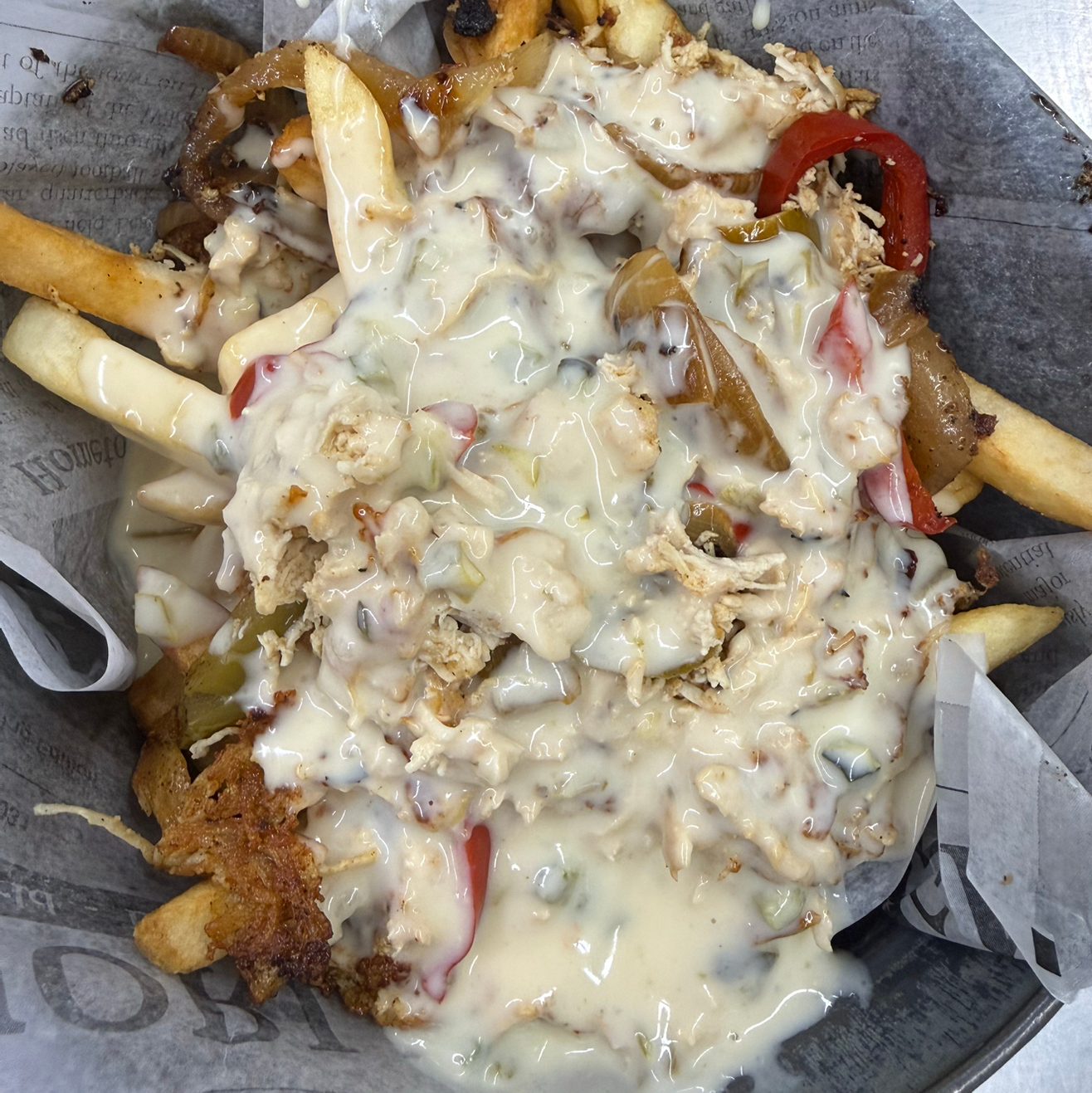 Chicken Philly Fries.