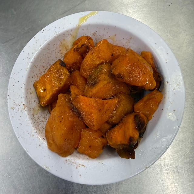 Sweet Potato Cubes.