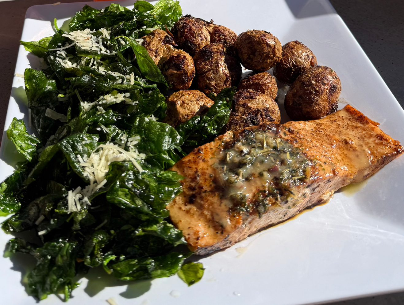 Grilled Salmon.